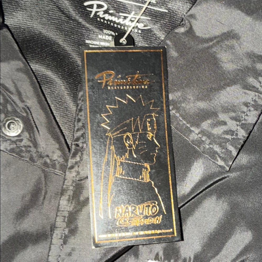 Primitive Anime Graphic Black Windbreaker Naruto shippuden large new tags - Picture 9 of 9